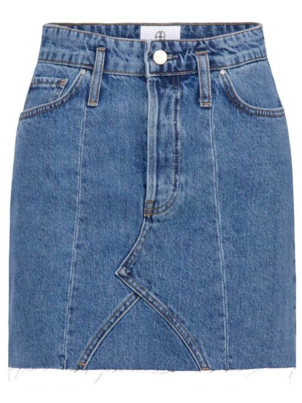 Anine Bing Connie mini denim skirt